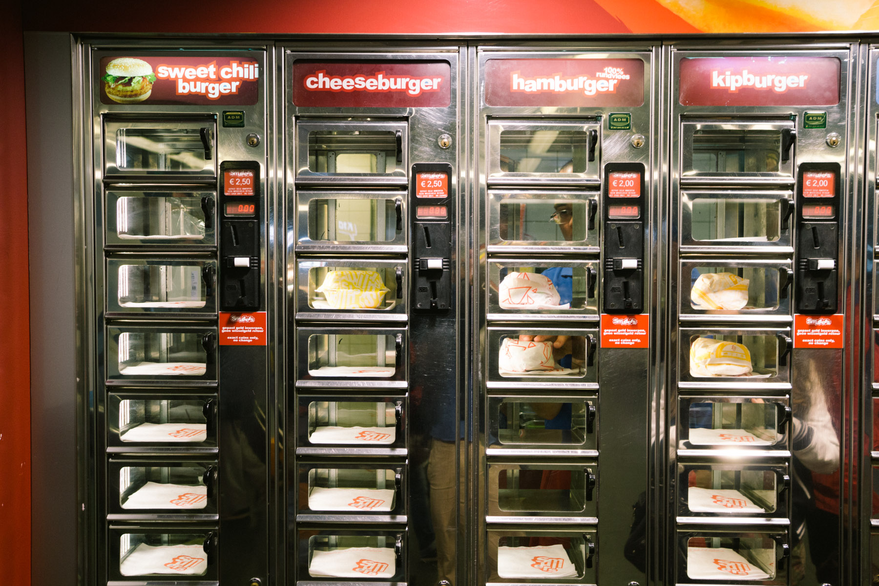 Febo vs Smullers Fast Food Vending Machines in Amsterdam
